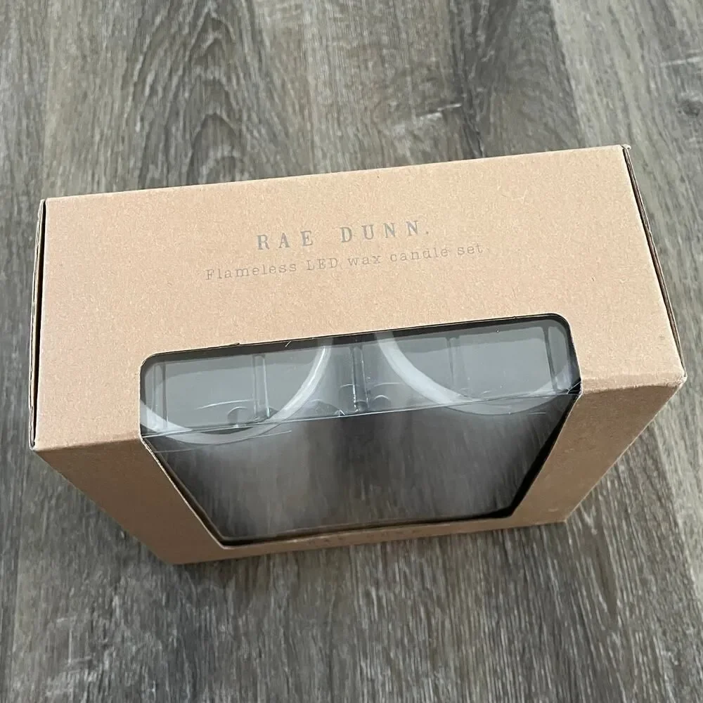 NEW Rae Dunn Flameless LED Wax Candle Set Easter